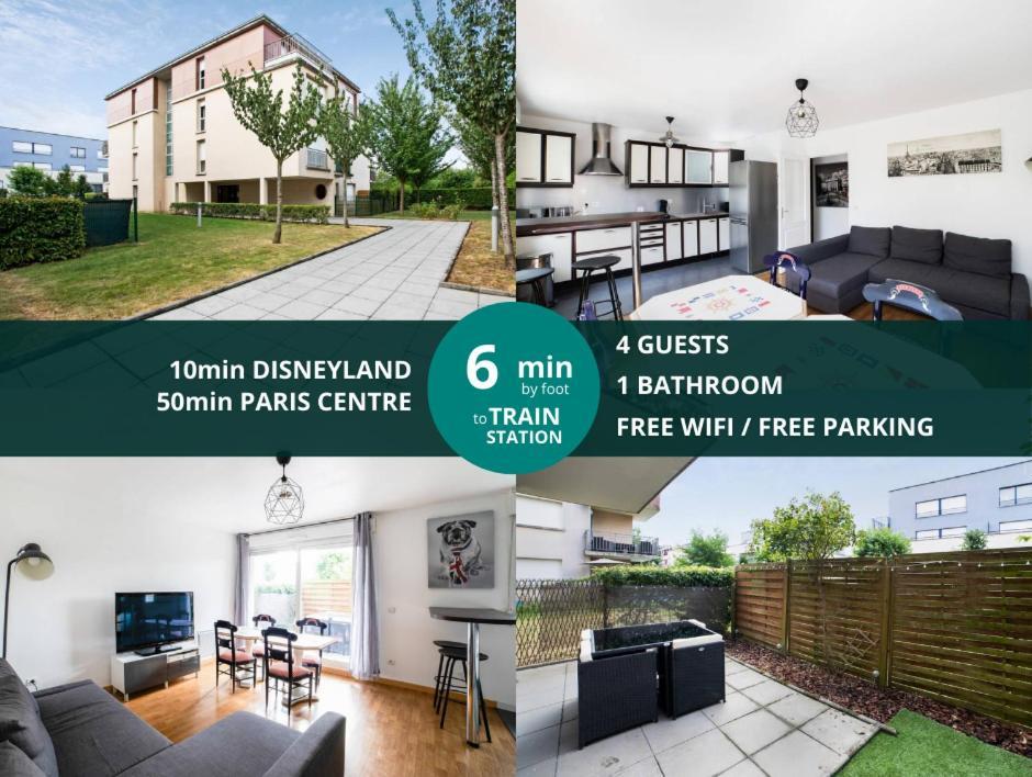 Les Paves De Prague - Appartement Pour 4 A 10 Minutes De Disneyland Paris モンテヴラン エクステリア 写真